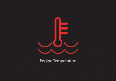 for your safety, stop operating your vehicle when the engine temperature is illuminated in red