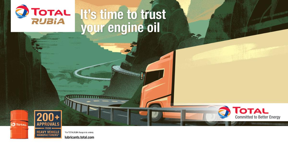 It's time to trust your commercial engine vehicle with Total Rubia